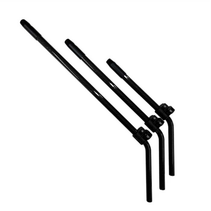 Tucker carbon fiber extendable goosenecks, available in 3 sizes.